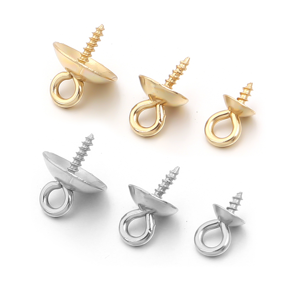 20個入り ステンレス製スクリューアイピン ベイルトップ ド - Jewelry Making Rivets のレビューと価格