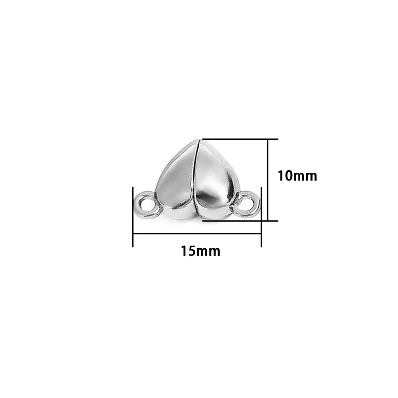 愛の心-磁気接続されたクラスプ,金属製の磁気チャーム,日曜大 - Jewelry Making For Couples のレビューと価格