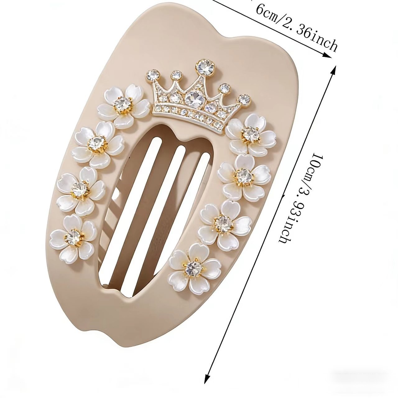 50個のエレガントな白と金色のプラスチック製の花、まばゆい装 - Jewelry Making For Adults のレビューと価格