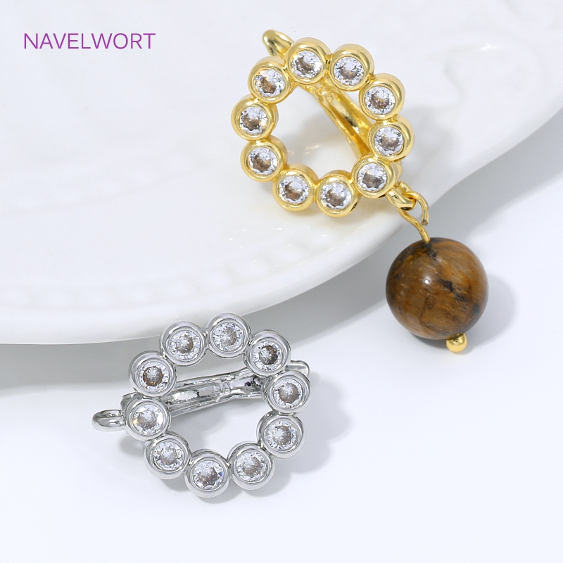 18K金メッキ扇形フラワーイヤワイヤーイヤリング金具、真鍮製 - Jewelry Making Name のレビューと価格