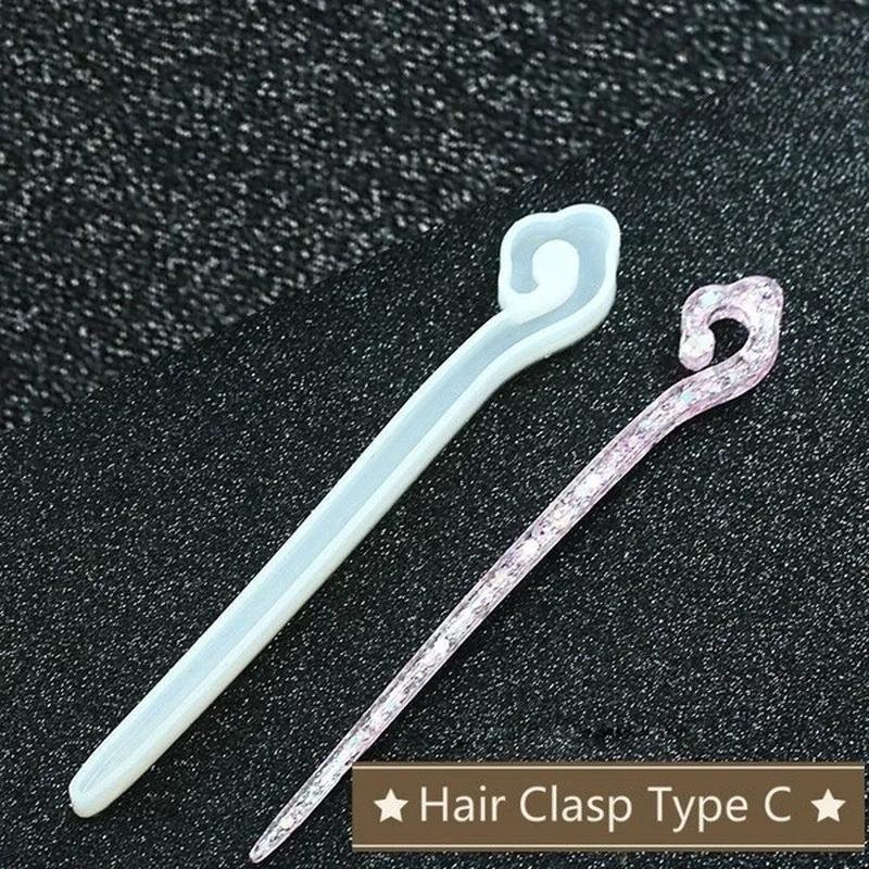 新しい透明ヘアピンシリコーン特殊金型樹脂 DIY ヘアジュエ - Jewelry Making Factory のレビューと価格