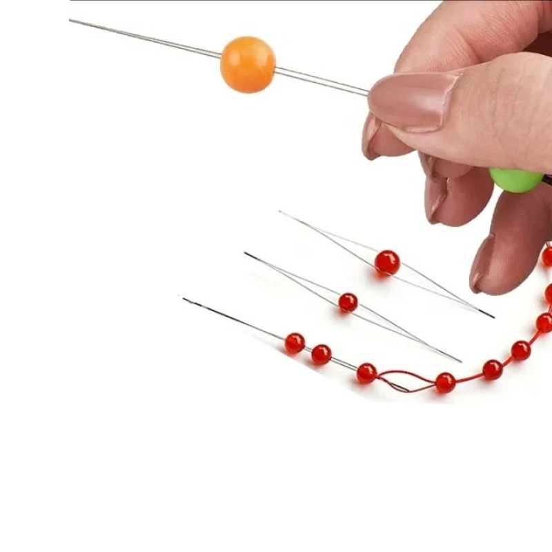 1/10個入り オープンビーズニードル DIYビーズ針 ジュ - Jewelry Making Wire のレビューと価格