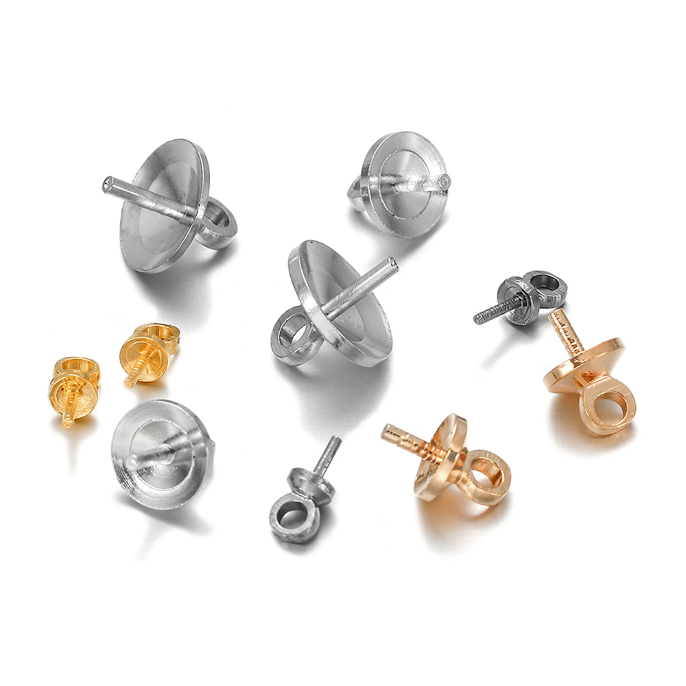 50-100 ピース/ロット真鍮半穴チャームアイピンビーズエ - Jewelry Making Rivets のレビューと価格