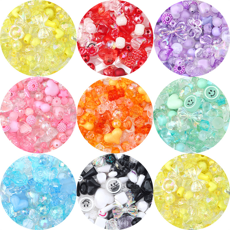 新しい混合ヴィンテージバロックアクリルビーズスタイル春の色子 - Jewelry Making 4 Year Old のレビューと価格