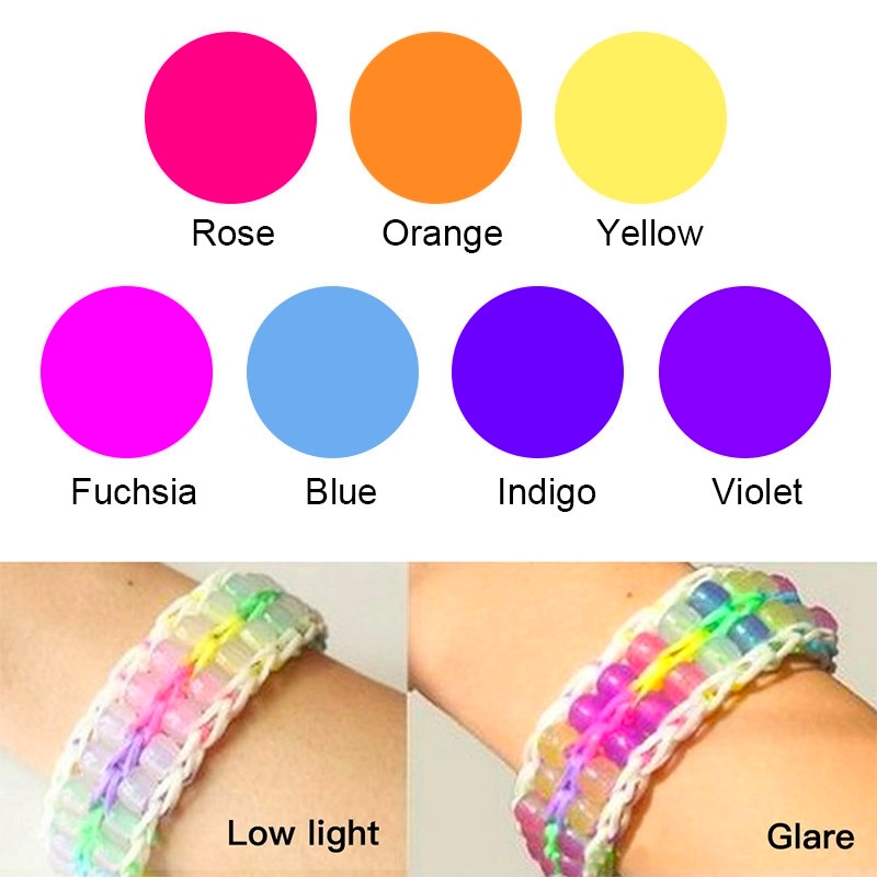 6 * 8mm UV変色反応性アクリルミックスカラービーズ暗 - Jewelry Making 4 Year Old のレビューと価格