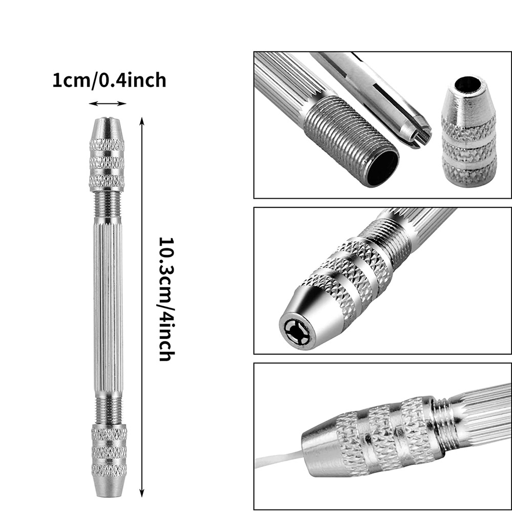 ダブルヘッドハンドドリルベース、0.8-3.0mm、銅ジュエ - Jewelry Making Rotary Tool のレビューと価格