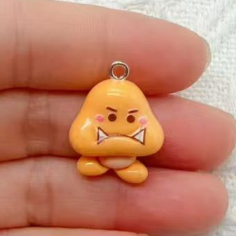 10個入り樹脂製漫画ペンダント、DIYジュエリー製作イヤリン - Jewelry Making Factory のレビューと価格