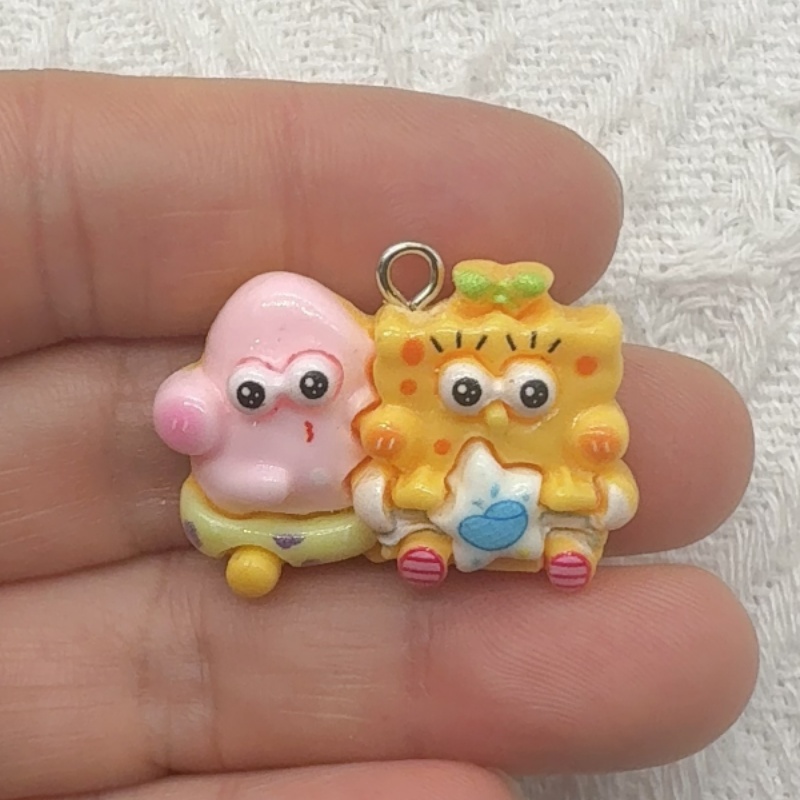 10個入り漫画風樹脂ペンダント、DIYジュエリー製作イヤリン - Jewelry Making Factory のレビューと価格