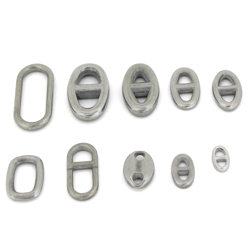 10 個のステンレス鋼の二重穴楕円形コネクタチャームジュエリ - Jewelry Making Name のレビューと価格