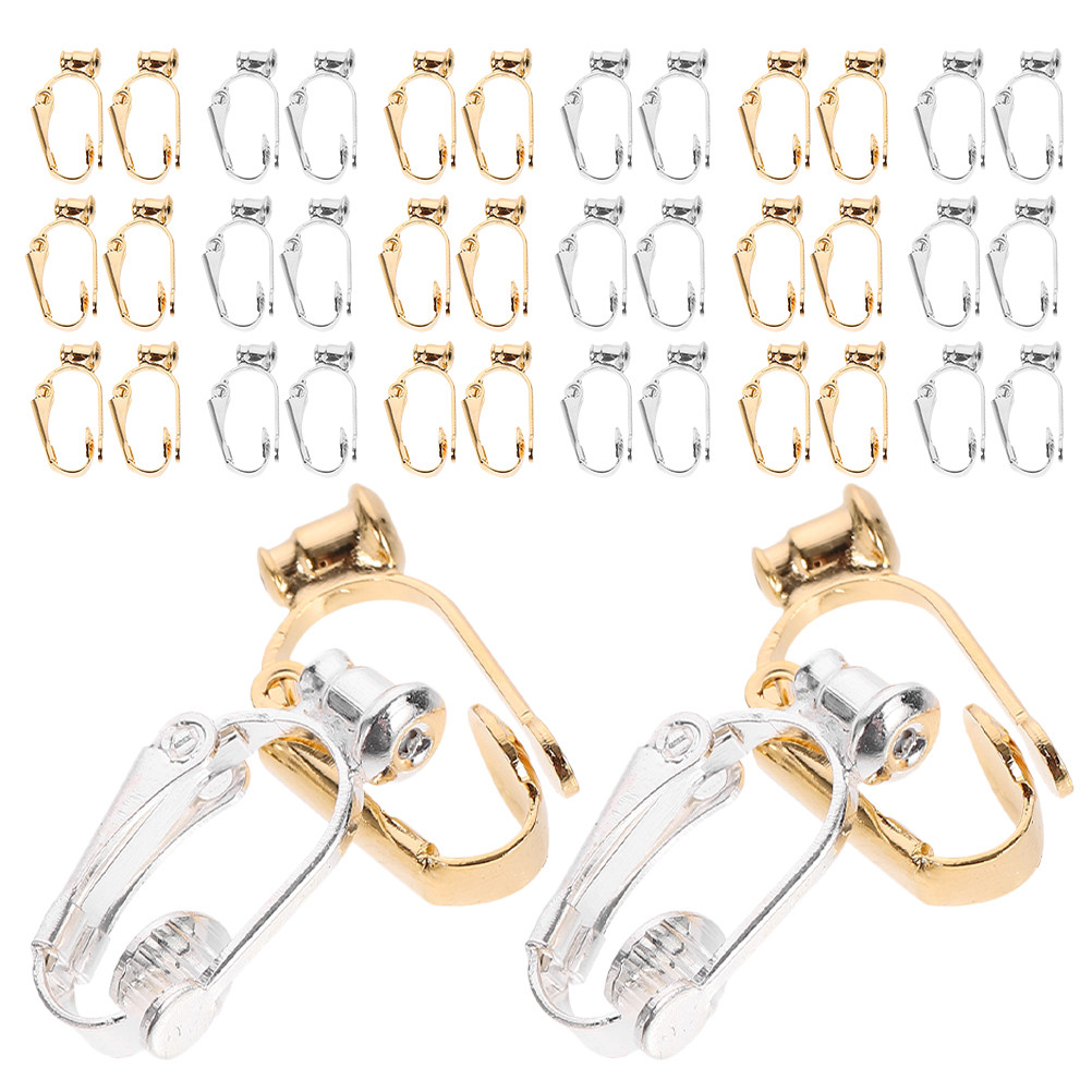 40個入りイヤリングクリップコンバーター、非ピアスイヤリング - Jewelry Making For Adults のレビューと価格
