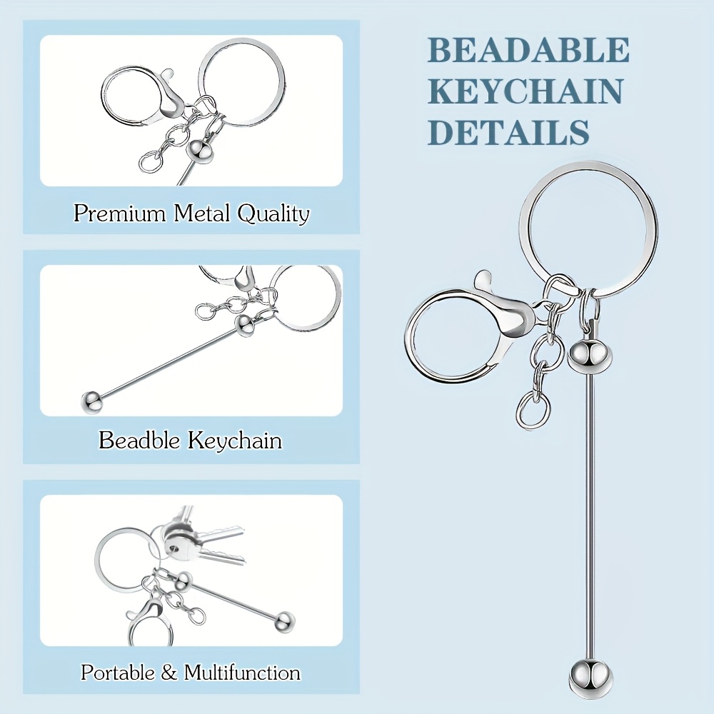 10 個 DIY ユニークなブランクビーズキーホルダー作成キ - Jewelry Making Online のレビューと価格