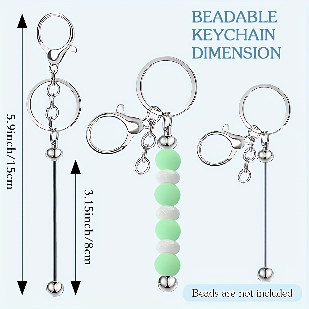 10 個 DIY ユニークなブランクビーズキーホルダー作成キ - Jewelry Making Online のレビューと価格