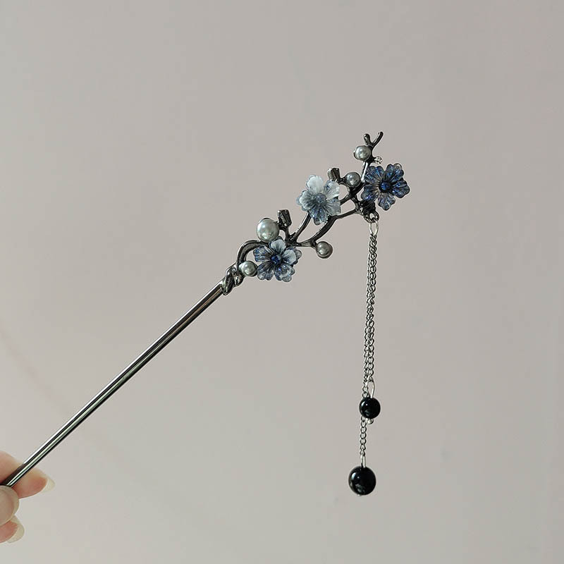 クラシックヘアスティック箸インクカラーフラワーメタルフリンジ - Jewelry Making For Adults のレビューと価格
