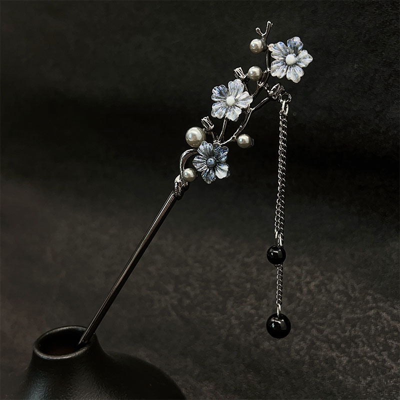 クラシックヘアスティック箸インクカラーフラワーメタルフリンジ - Jewelry Making For Adults のレビューと価格