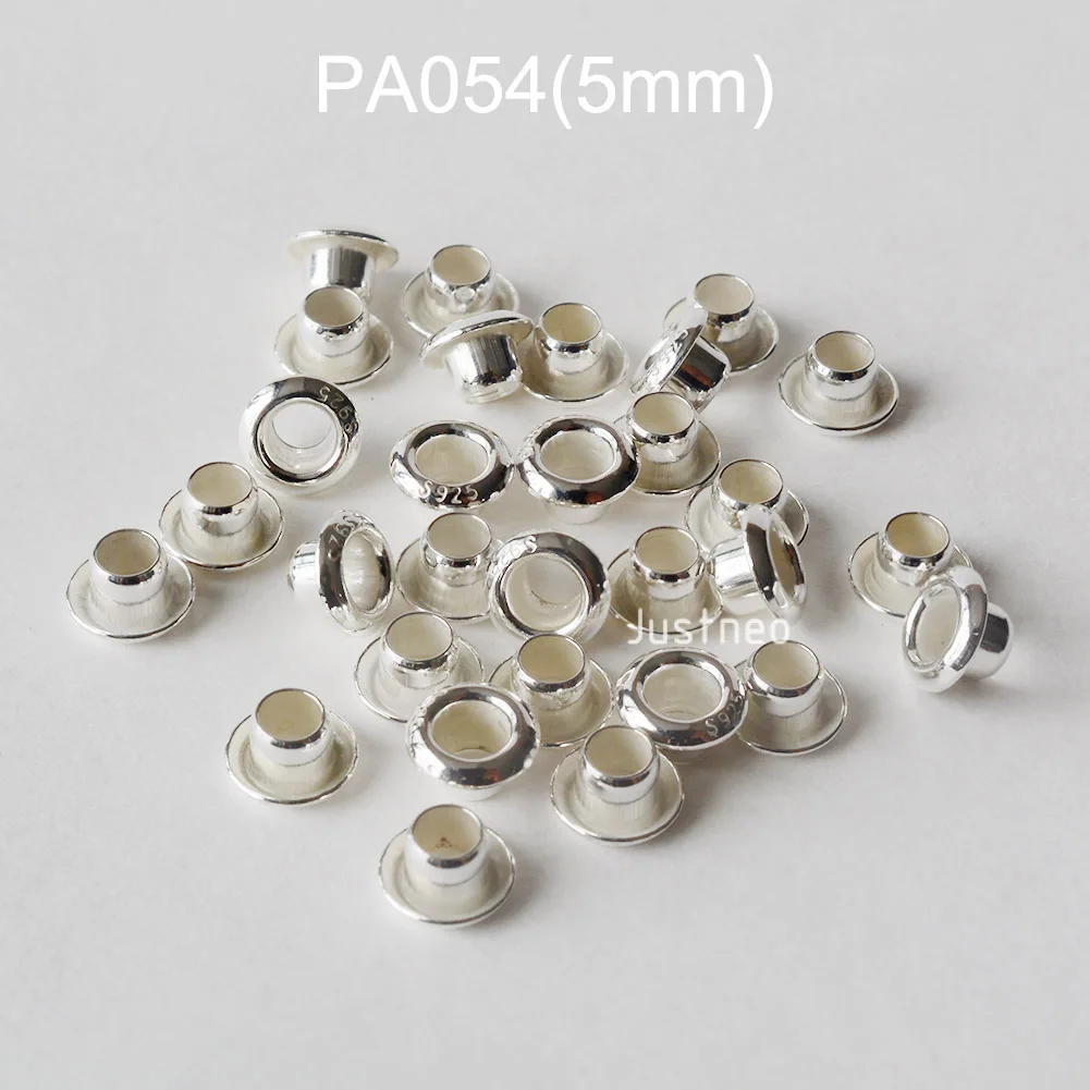925 スターリングシルバー グロメット アイレット リベッ - Jewelry Making Rivets のレビューと価格