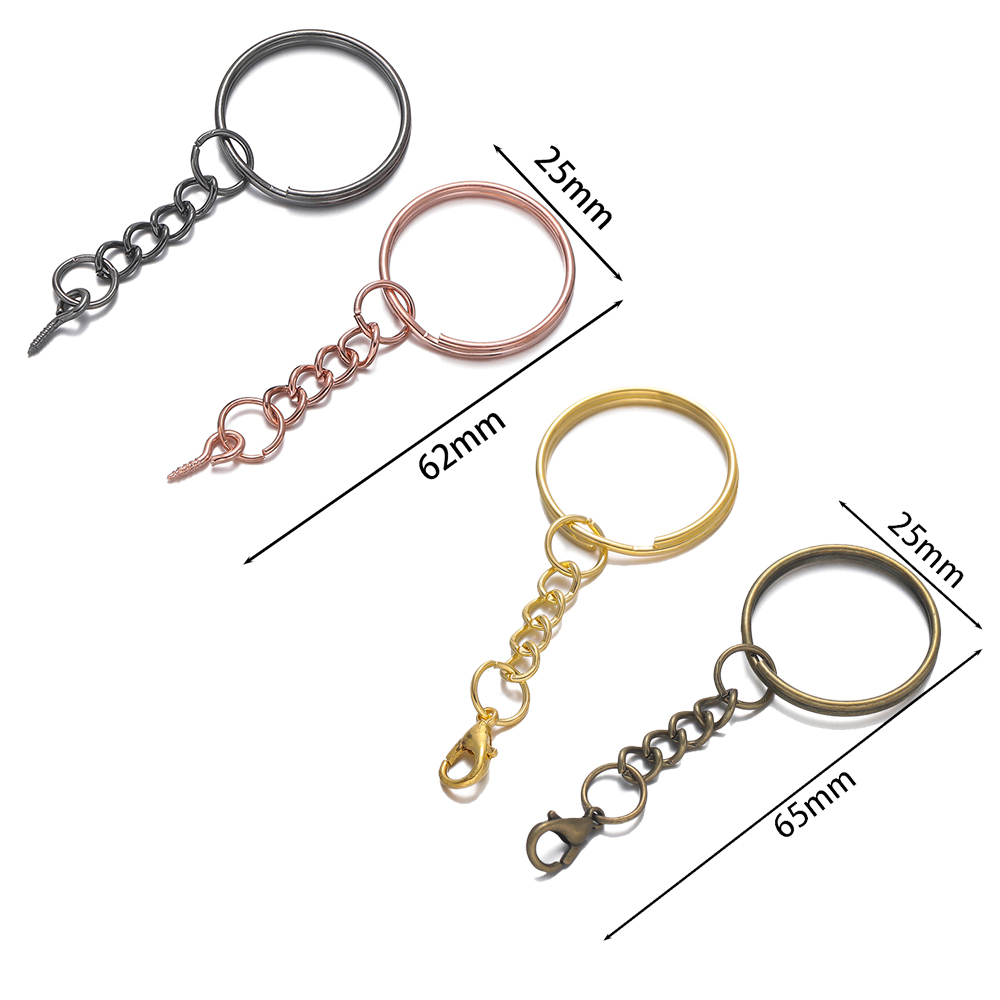 10個/ロット 25mm スクリューアイピン キーチェーン  - Jewelry Making Rivets のレビューと価格