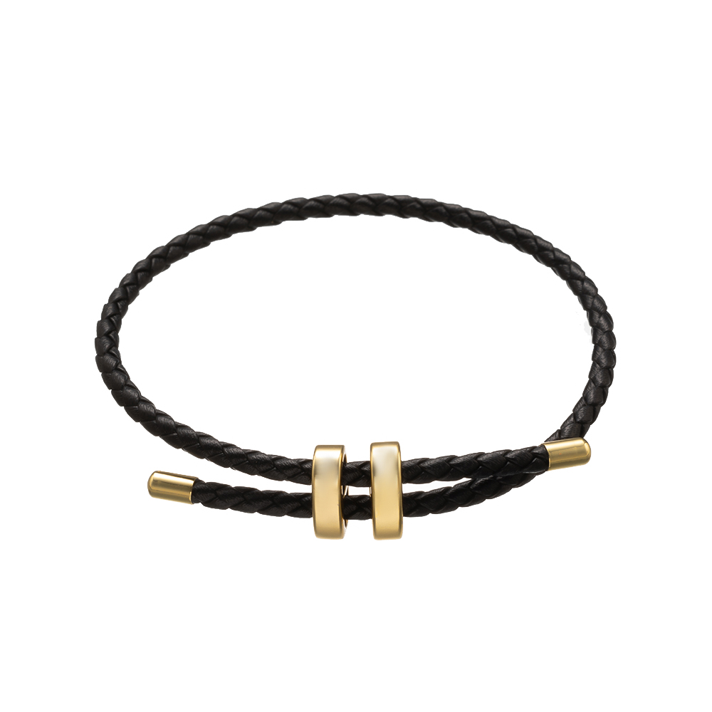 1 個調節可能な編組 8 文字バックルレザーブレスレットカッ - Jewelry Making For Couples のレビューと価格