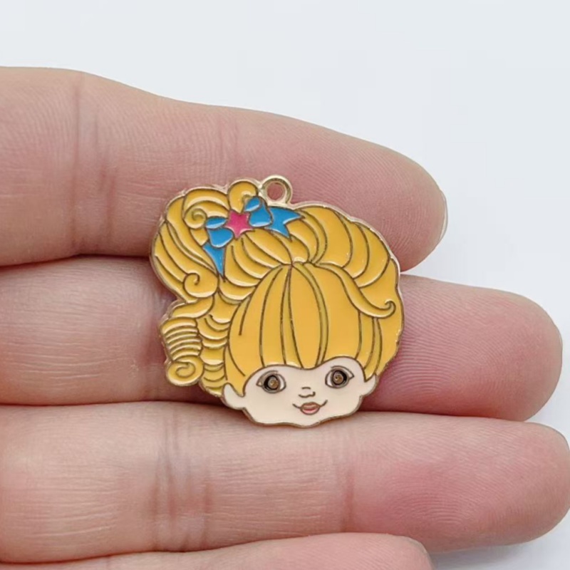 10 個かわいい女の子エナメルメタルジュエリーイチゴレインボ - Jewelry Making Factory のレビューと価格