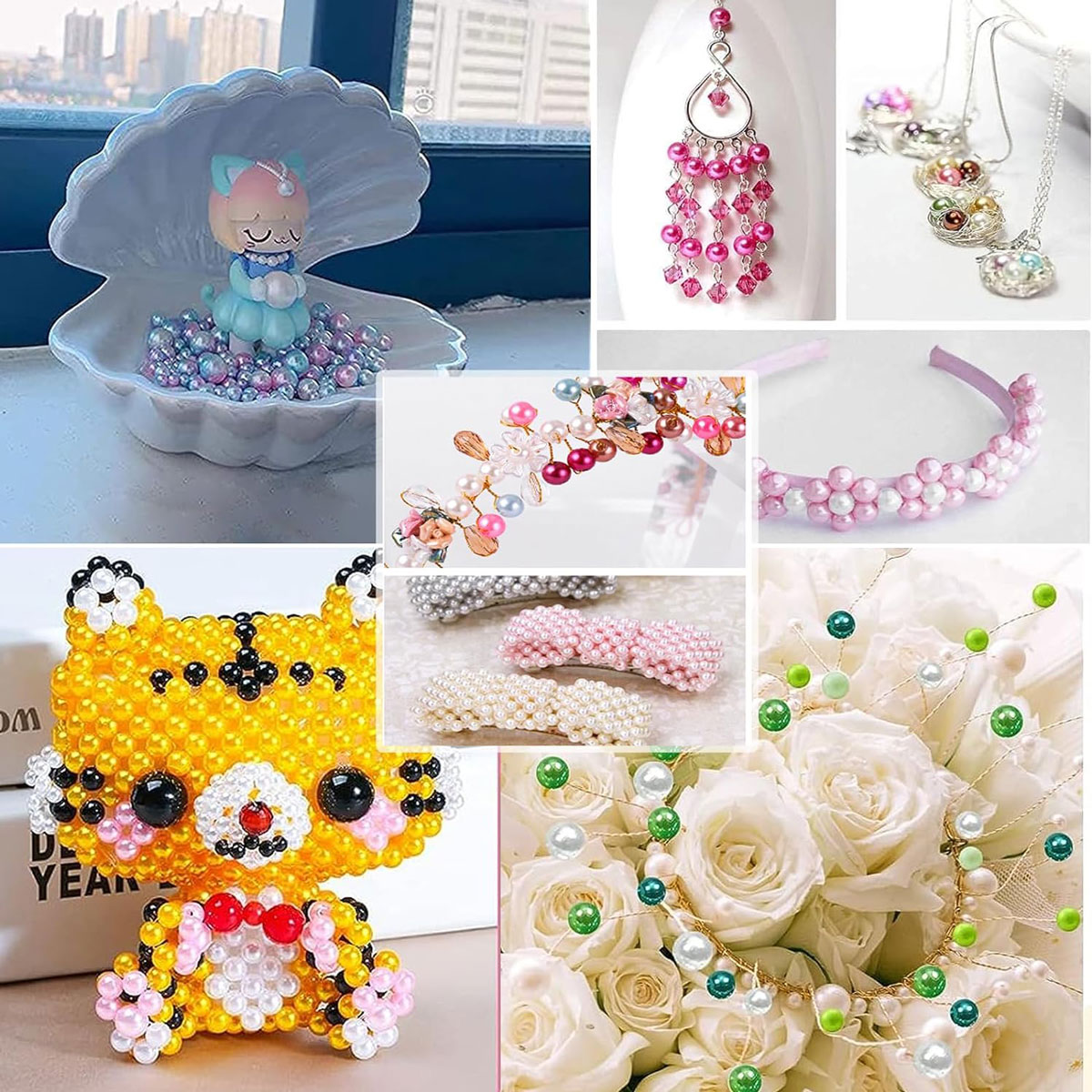 パールジュエリー作りキット,初心者向けラウンドビーズ,48コ - Jewelry Making For Beginners のレビューと価格