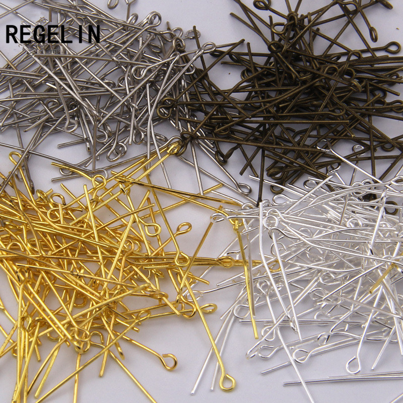 リーゲリン-金属ピン200ピース/ロット,ピンクゴールド,1 - Jewelry Making Rivets のレビューと価格